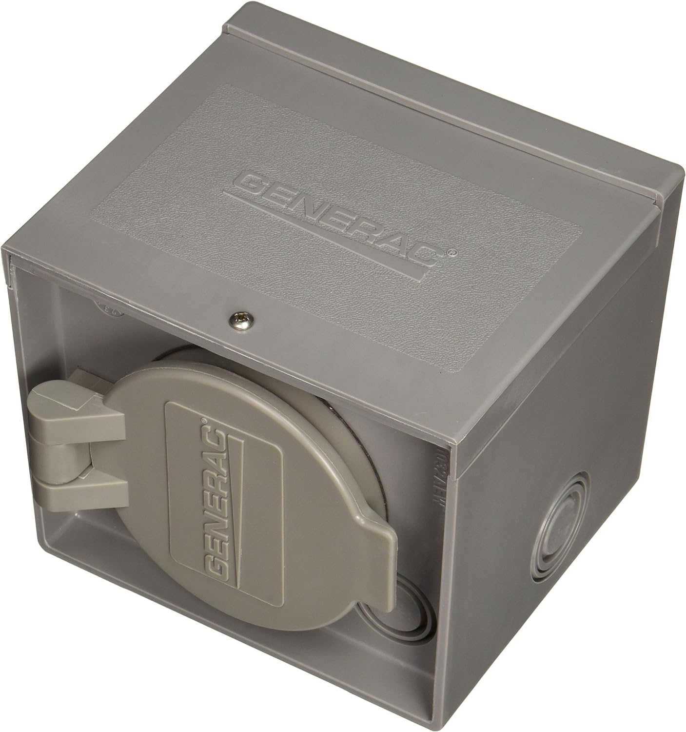 Generac 6340 30-Amp 125/250-Volt Raintight Power Inlet Box for Outdoor Generator Connections, Durable and Reliable
