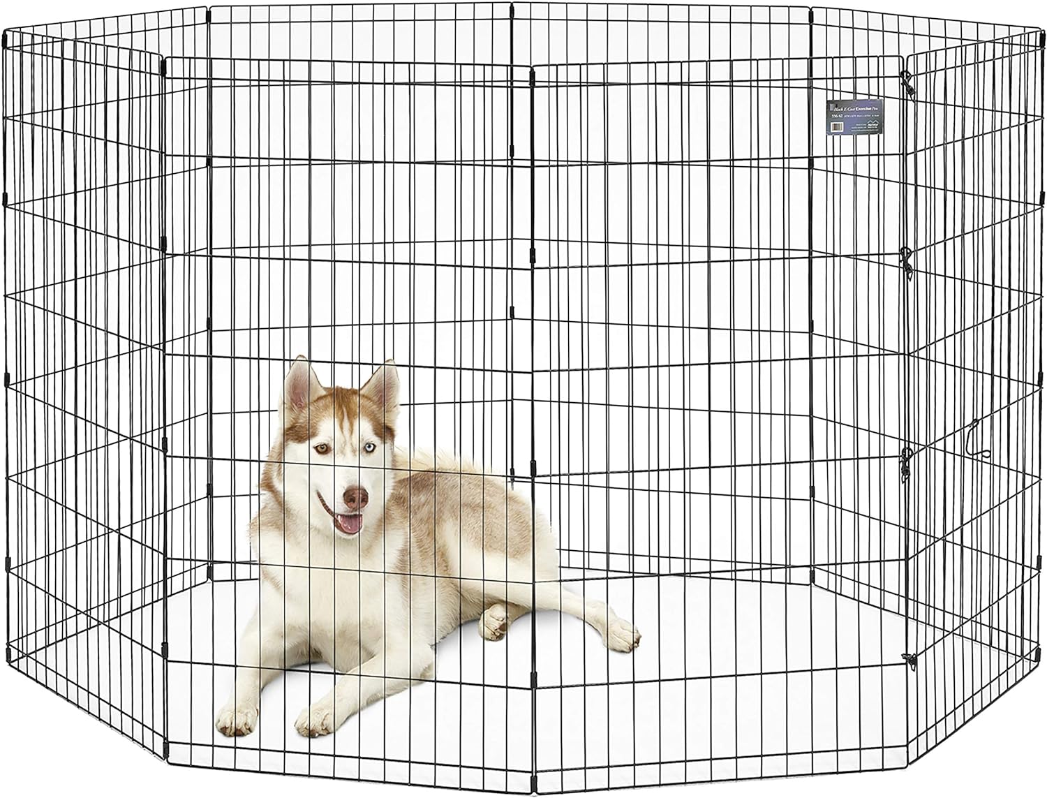 MidWest Homes for Pets Foldable Metal Dog Exercise Pen / Pet Playpen, 48'H x 24'W