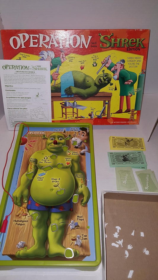 Hasbro Gaming Operation Game Shrek Edition