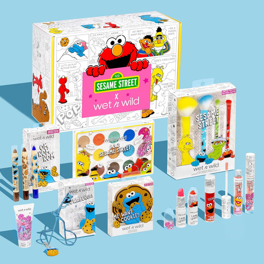 wet n wild x Sesame Street, Limited Edition Pr Box: Makeup Set With Brushes, Palettes & Vibrant Shades