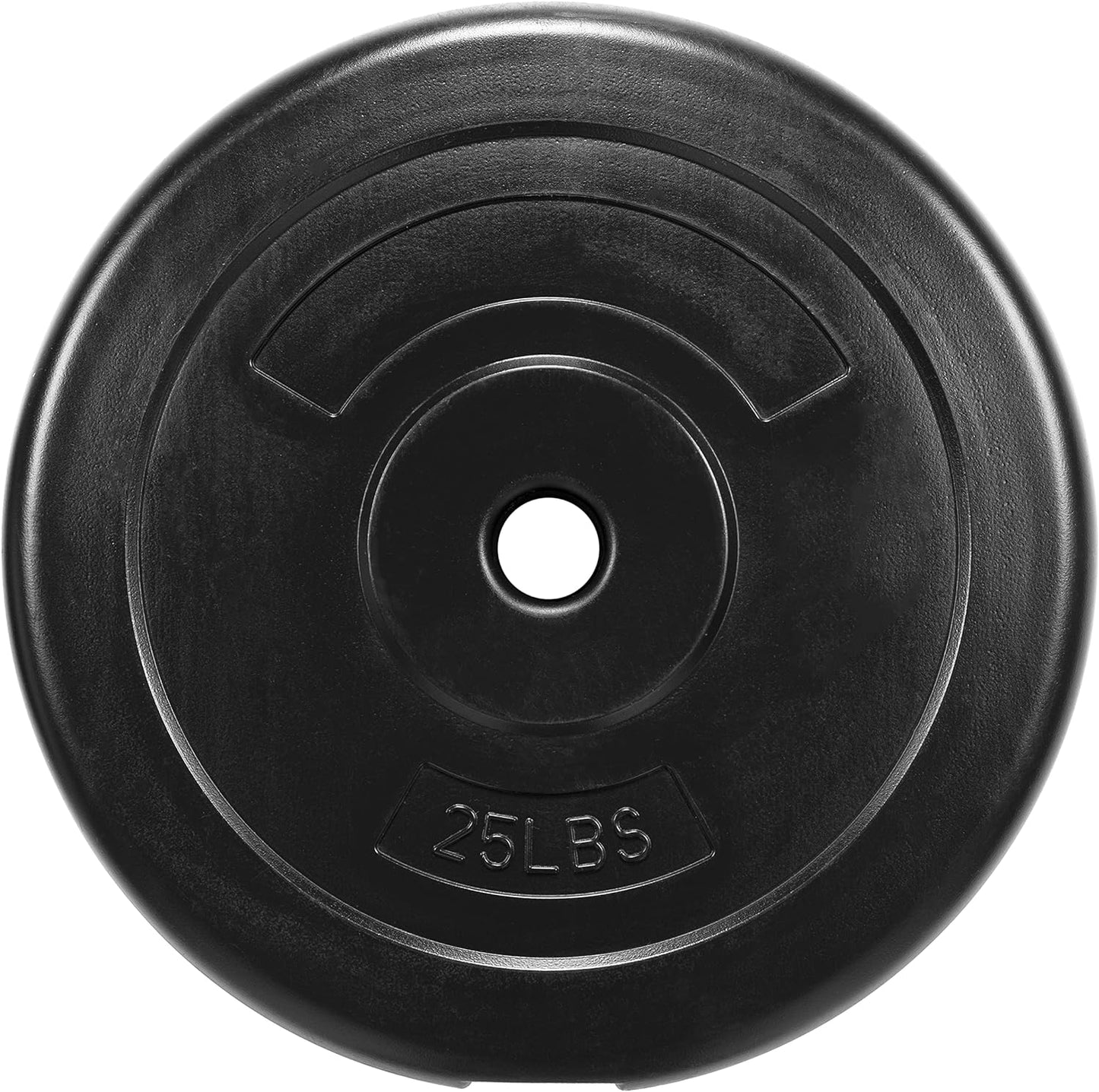 Signature Fitness Vinyl Standard 1-Inch Plate Weight Plate for Strength Training and Weightlifting, Pairs or Sets