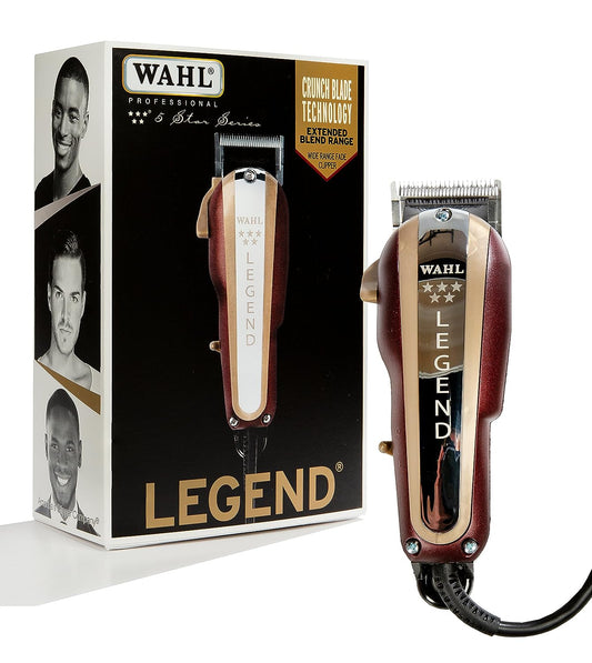 Wahl Professional 5 Star Series Legend Clipper #8147 - Ultimate Wide-Range Fading Clipper with Crunch Blade Technology - Includes 8 Attachment Combs