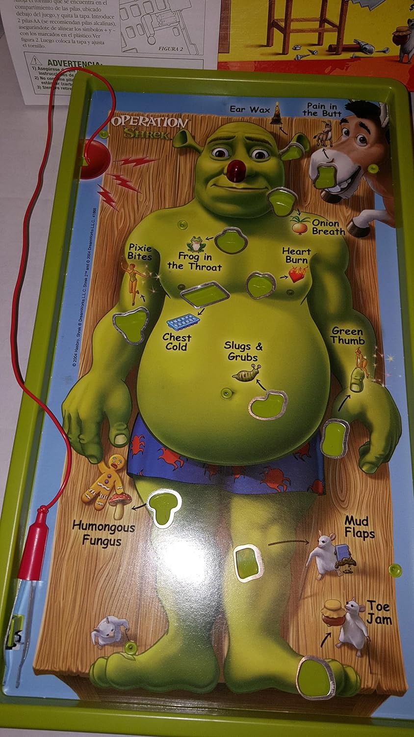 Hasbro Gaming Operation Game Shrek Edition