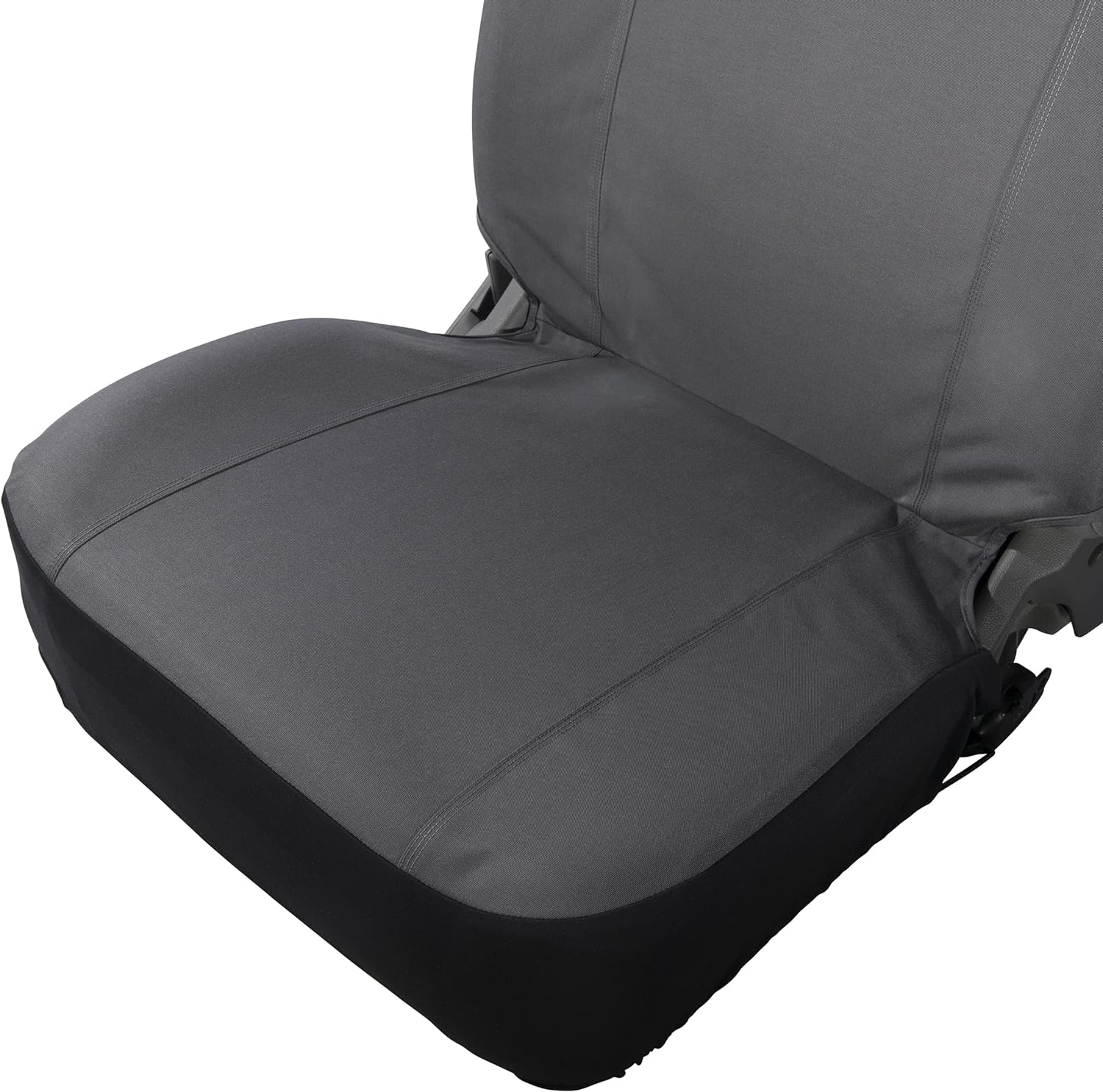Carhartt Universal Nylon Duck Canvas Fitted Bucket Seat Covers, Durable Seat Protection with Rain Defender, One Size, Gravel