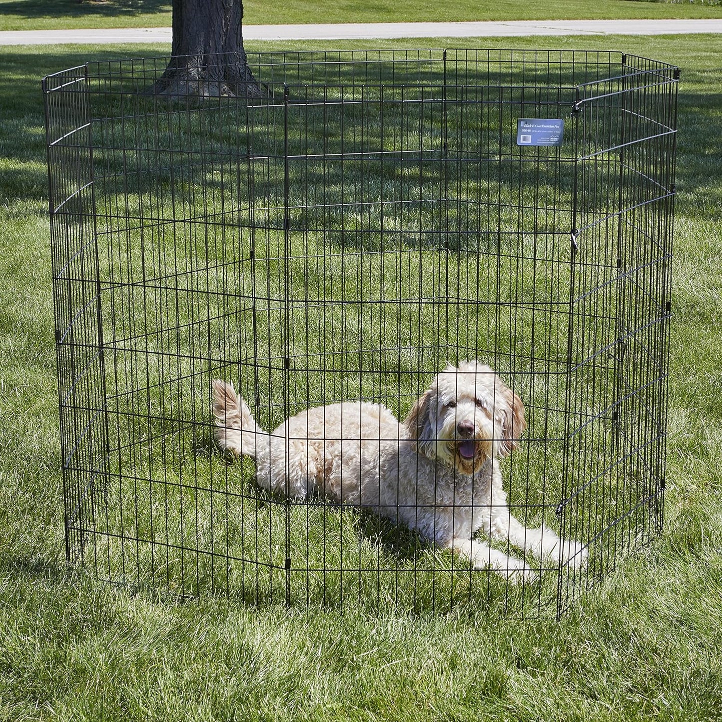 MidWest Homes for Pets Foldable Metal Dog Exercise Pen / Pet Playpen, 48'H x 24'W